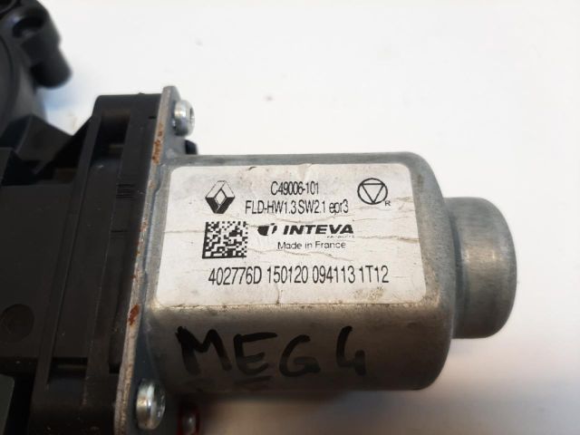 bontott RENAULT MEGANE IV Bal első Ablakemelő Motor