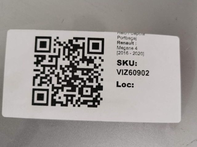 bontott RENAULT MEGANE IV Csomagtérajtó (Üres lemez)