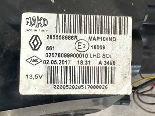 bontott RENAULT MEGANE IV Grandtour Bal Külső Hátsó Lámpa