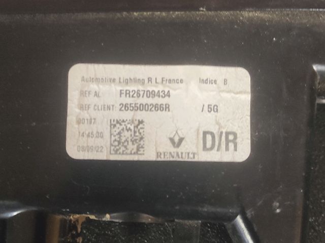 bontott RENAULT MEGANE IV Grandtour Jobb Belső Hátsó Lámpa