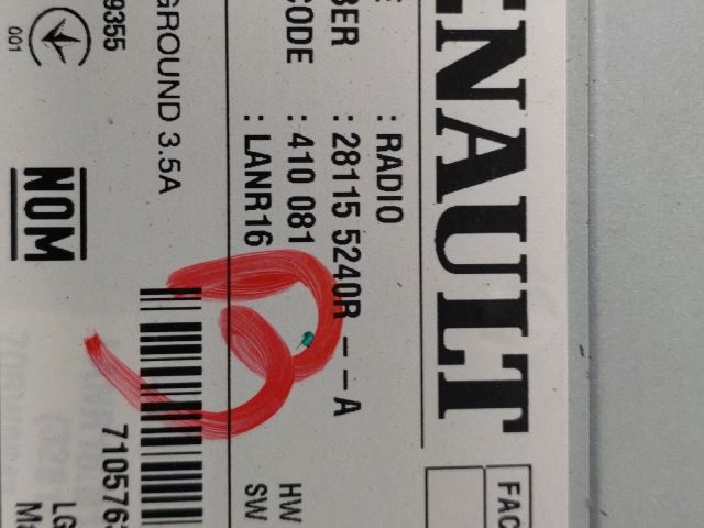 bontott RENAULT MEGANE IV Grandtour Rádió / CD