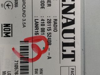 bontott RENAULT MEGANE IV Grandtour Rádió / CD