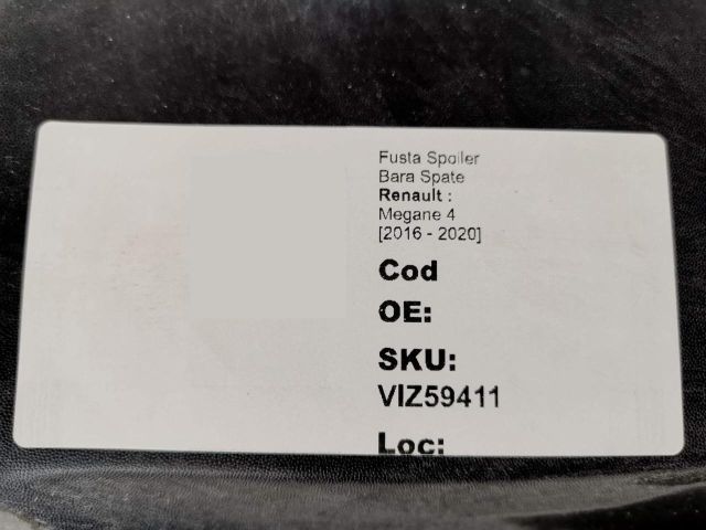 bontott RENAULT MEGANE IV Hátsó Lökhárító Alsó (Műanyag)