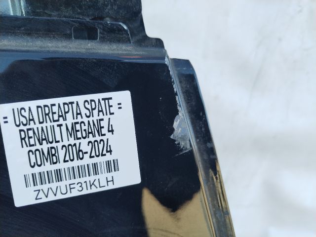 bontott RENAULT MEGANE IV Jobb hátsó Ajtó (Üres lemez)