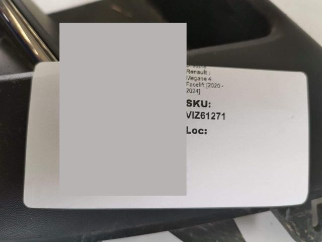 bontott RENAULT MEGANE IV Jobb Ködlámpa Rács