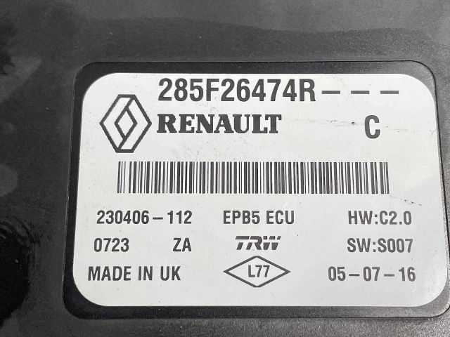 bontott RENAULT MEGANE IV Kézifék Elektronika