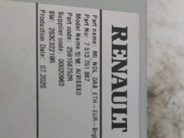 bontott RENAULT MEGANE IV Rádió / CD