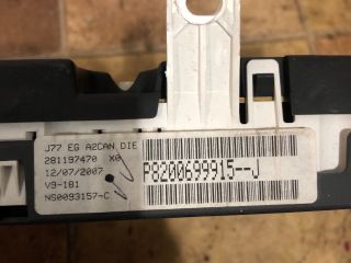 bontott RENAULT MODUS Kilométeróra