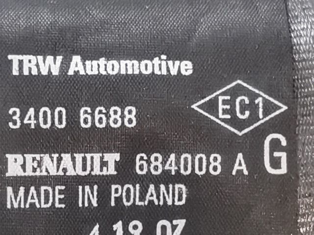 bontott RENAULT MODUS Bal első Biztonsági Öv