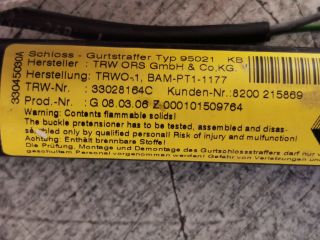 bontott RENAULT MODUS Bal első Biztonsági Öv