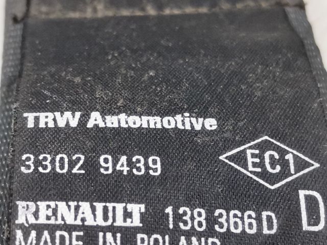 bontott RENAULT MODUS Jobb első Biztonsági Öv