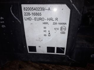 bontott RENAULT MODUS Jobb Fényszóró