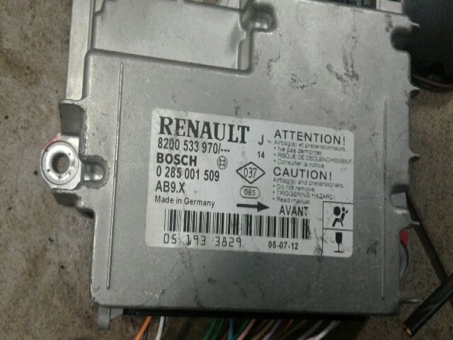 bontott RENAULT MODUS Komplett Légzsák Szett