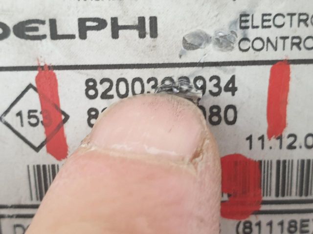 bontott RENAULT MODUS Motorvezérlő