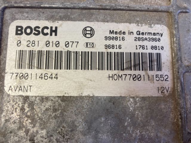 bontott RENAULT SCÉNIC I Motorvezérlő