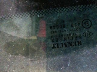 bontott RENAULT SCÉNIC I Bal C Oszlop Oldalablak Üveg