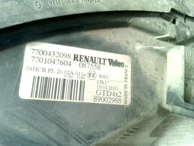 bontott RENAULT SCÉNIC I Bal Fényszóró
