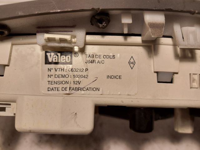 bontott RENAULT SCÉNIC I Fűtéskapcsoló