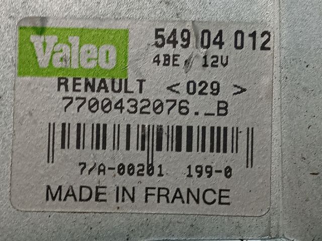 bontott RENAULT SCÉNIC I Hátsó Ablaktörlő Motor