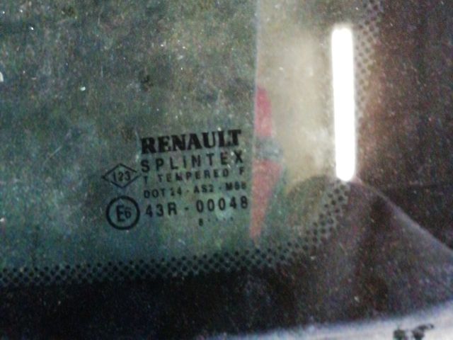 bontott RENAULT SCÉNIC I Jobb C Oszlop Oldalablak Üveg