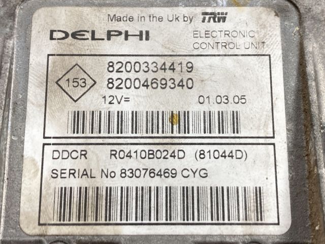 bontott RENAULT SCÉNIC II Motorvezérlő