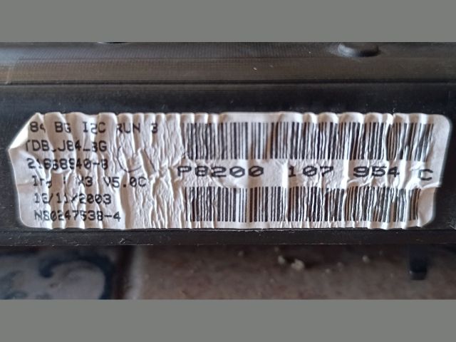 bontott RENAULT SCÉNIC II Kilométeróra