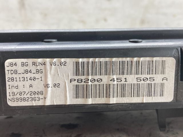 bontott RENAULT SCÉNIC II Kilométeróra