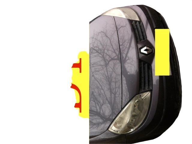 bontott RENAULT SCÉNIC II Bal Ködzárófény Keret