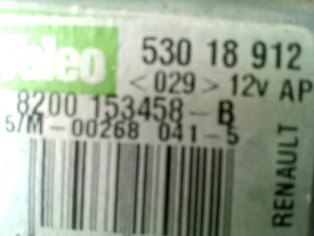 bontott RENAULT SCÉNIC II Hátsó Ablaktörlő Motor