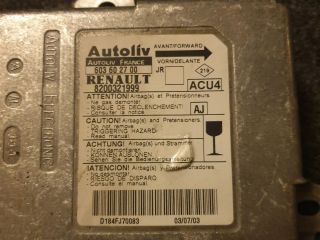 bontott RENAULT SCÉNIC II Légzsák Elektronika