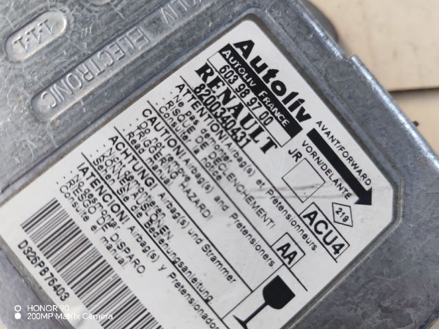 bontott RENAULT SCÉNIC II Légzsák Elektronika