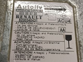 bontott RENAULT SCÉNIC II Légzsák Elektronika