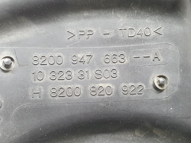 bontott RENAULT SCÉNIC III Légszűrő Ház