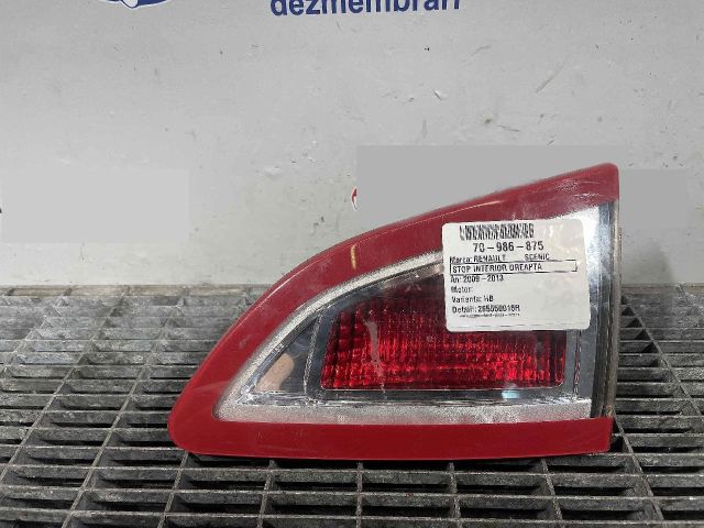 bontott RENAULT SCÉNIC III Bal Belső Hátsó Lámpa