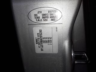 bontott RENAULT SCÉNIC III Bal hátsó Ajtó (Üres lemez)