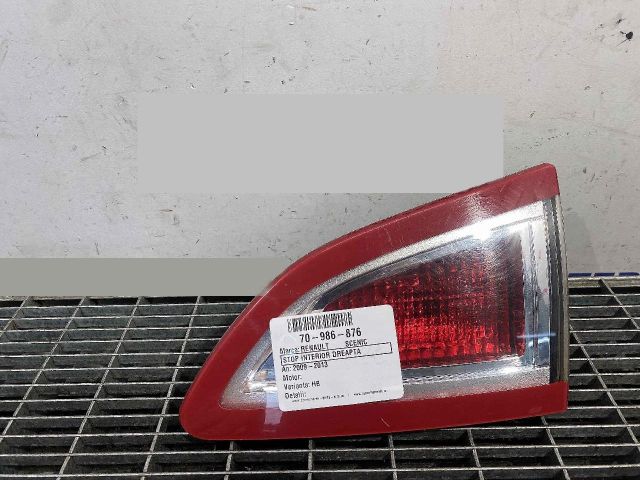 bontott RENAULT SCÉNIC III Jobb Belső Hátsó Lámpa