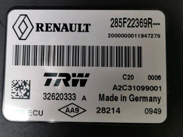 bontott RENAULT SCÉNIC III Kézifék Elektronika