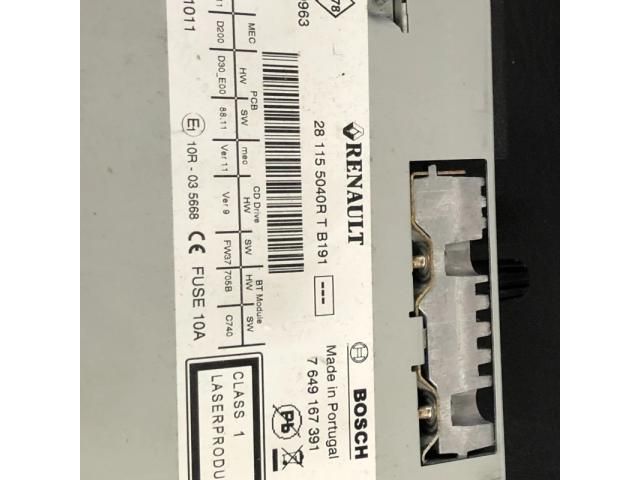 bontott RENAULT SCÉNIC III Rádió / CD