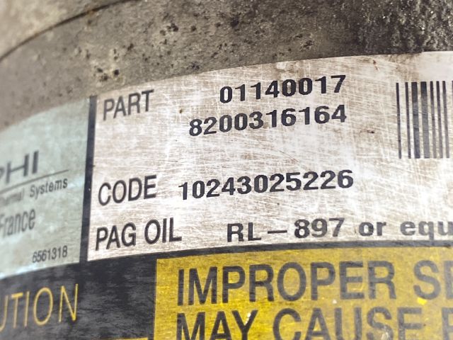 bontott RENAULT THALIA Klímakompresszor