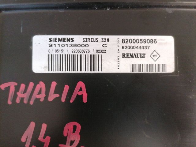 bontott RENAULT THALIA Motorvezérlő