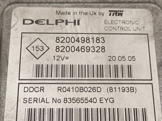 bontott RENAULT THALIA Motorvezérlő