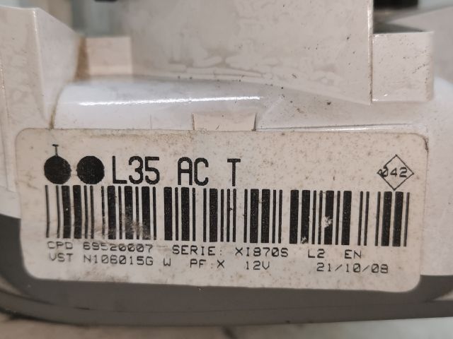 bontott RENAULT THALIA II Fűtéskapcsoló (manuális klímás)