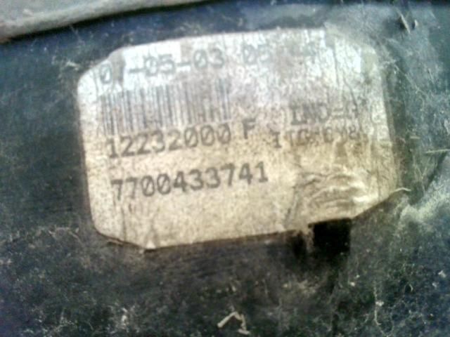 bontott RENAULT THALIA Jobb Hátsó Lámpa