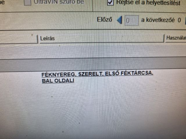 bontott RENAULT TRAFIC Bal első Féknyereg Munkahengerrel