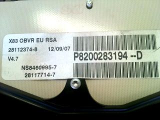 bontott RENAULT TRAFIC Kilométeróra