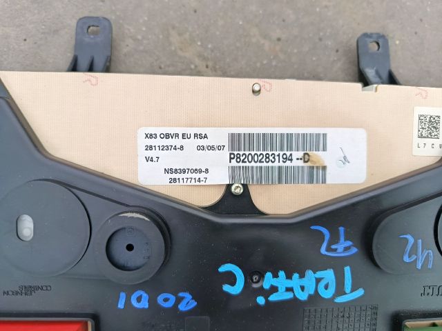 bontott RENAULT TRAFIC Kilométeróra