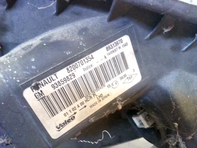 bontott RENAULT TRAFIC Bal Fényszóró