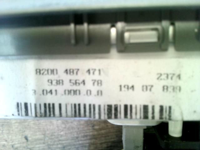 bontott RENAULT TRAFIC Fűtéskapcsoló