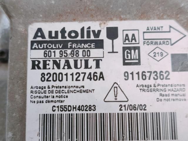 bontott RENAULT TRAFIC Légzsák Elektronika