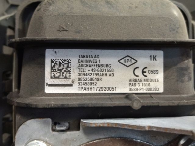 bontott RENAULT TRAFIC Utasoldali Légzsák